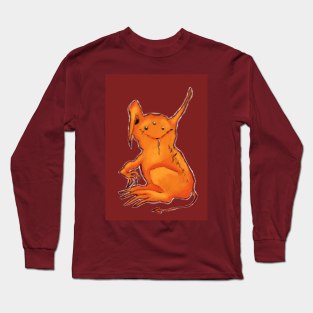 The little orange monster Long Sleeve T-Shirt